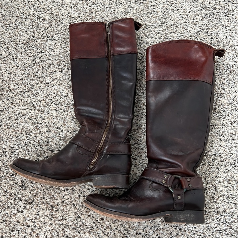 Frye boots Size 6.5. Melissa harness